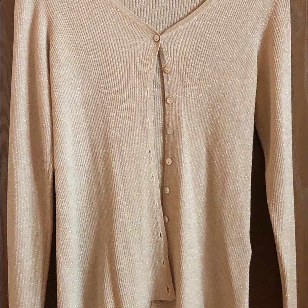 Gold glitter cardigan